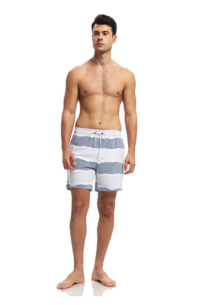 Polyester Swimming Shorts Men Gym Board Quickly Dry Elastic Waist Beach Pants Board Shorts - The Clothing Company Sydney