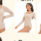 Spandex Elastic Body Suit Shapewear Women Body Shaper Long Sleeve Round Neck Seamless Shapers