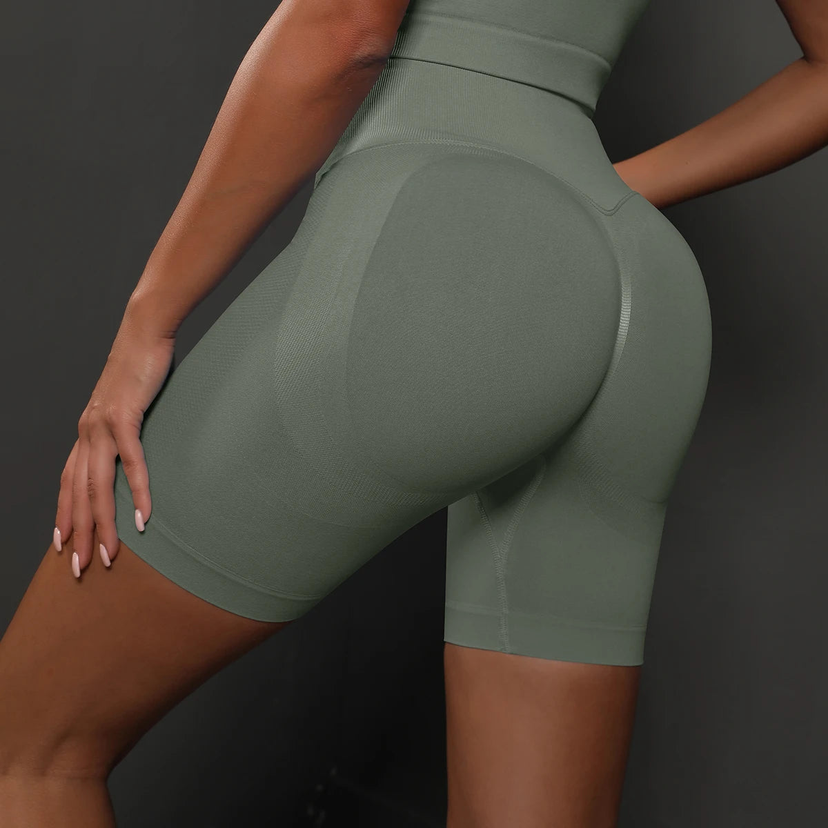 Seamless Yoga Workout Gym Fitness High Waist Sports Shorts The Clothing Company Sydney