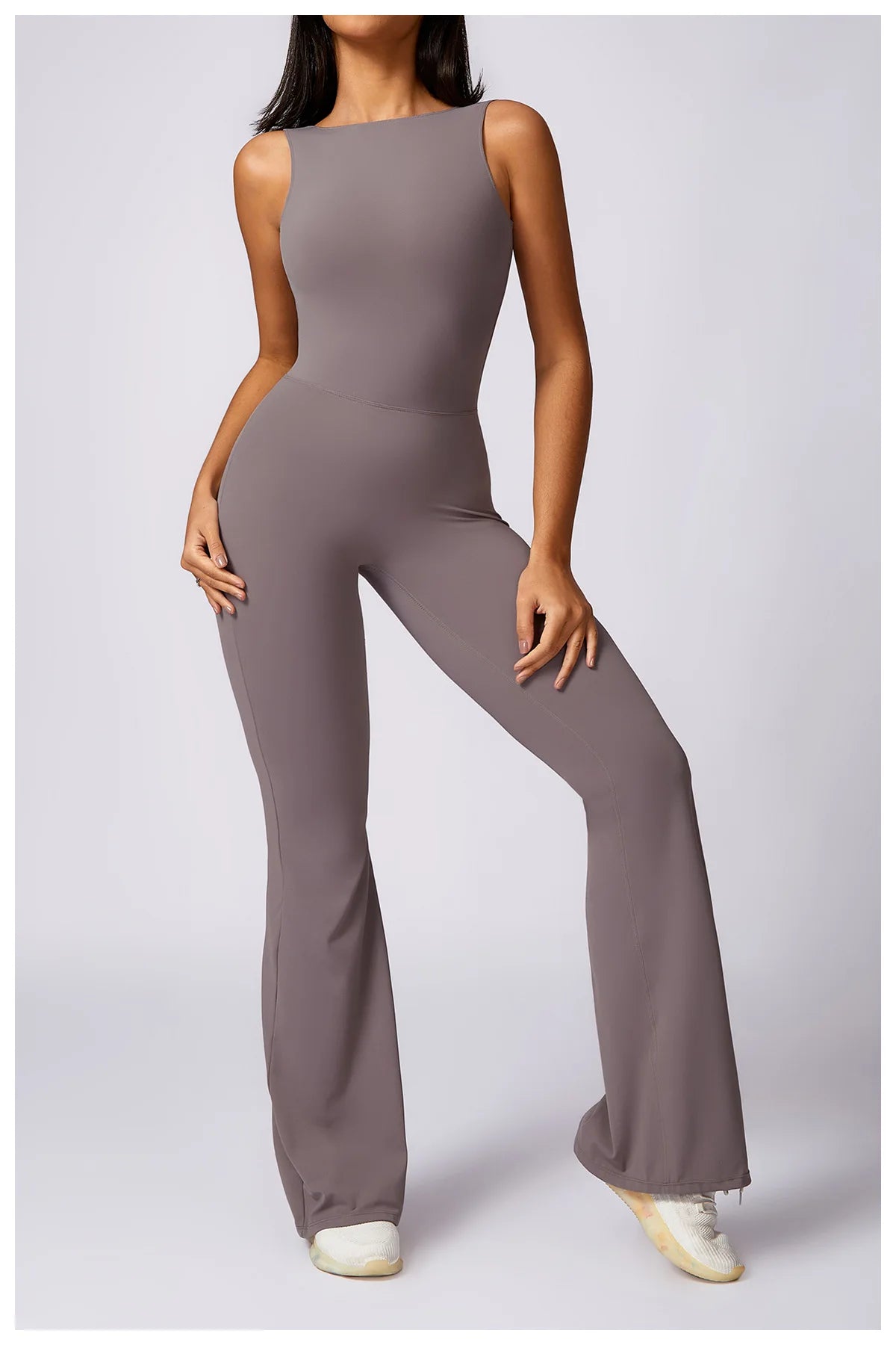Women's V Back Jumpsuit Gym Set Sports Jumpsuit Training Yoga Suit Fitness Rompers Stretch Workout Bodysuits Sportswear - The Clothing Company Sydney