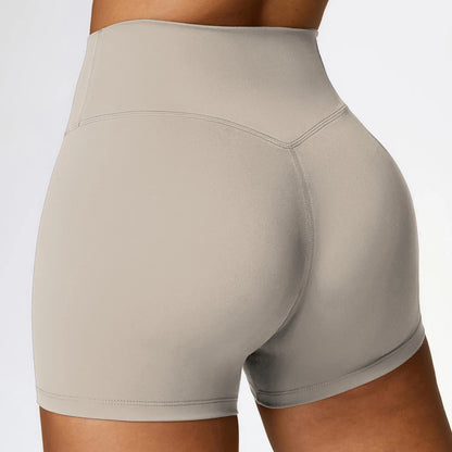 Women's sports High waist fitness running cycling quick dry Breathable Yoga Shorts - The Clothing Company Sydney