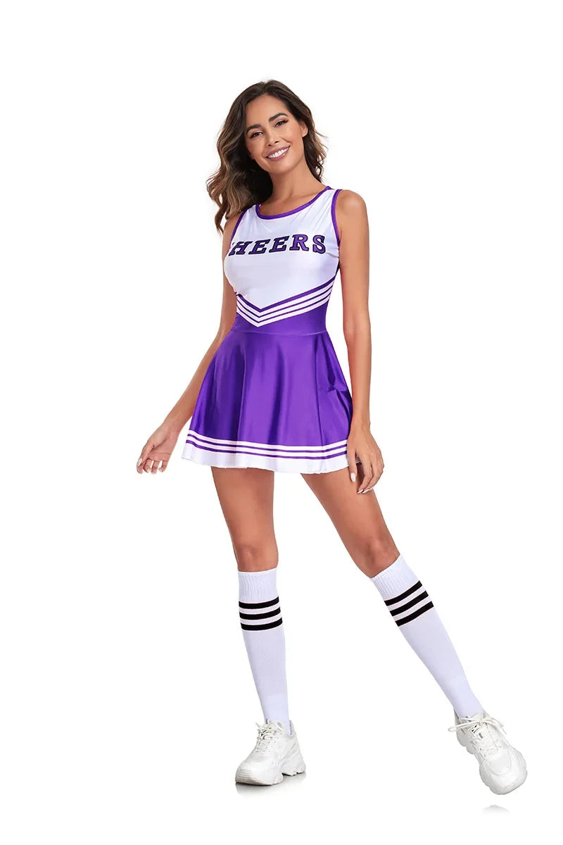 Cheerleader Costume Costumes Women Cosplay Halloween Cheer Leader Fancy Dress Sports Uniform Set The Clothing Company Sydney