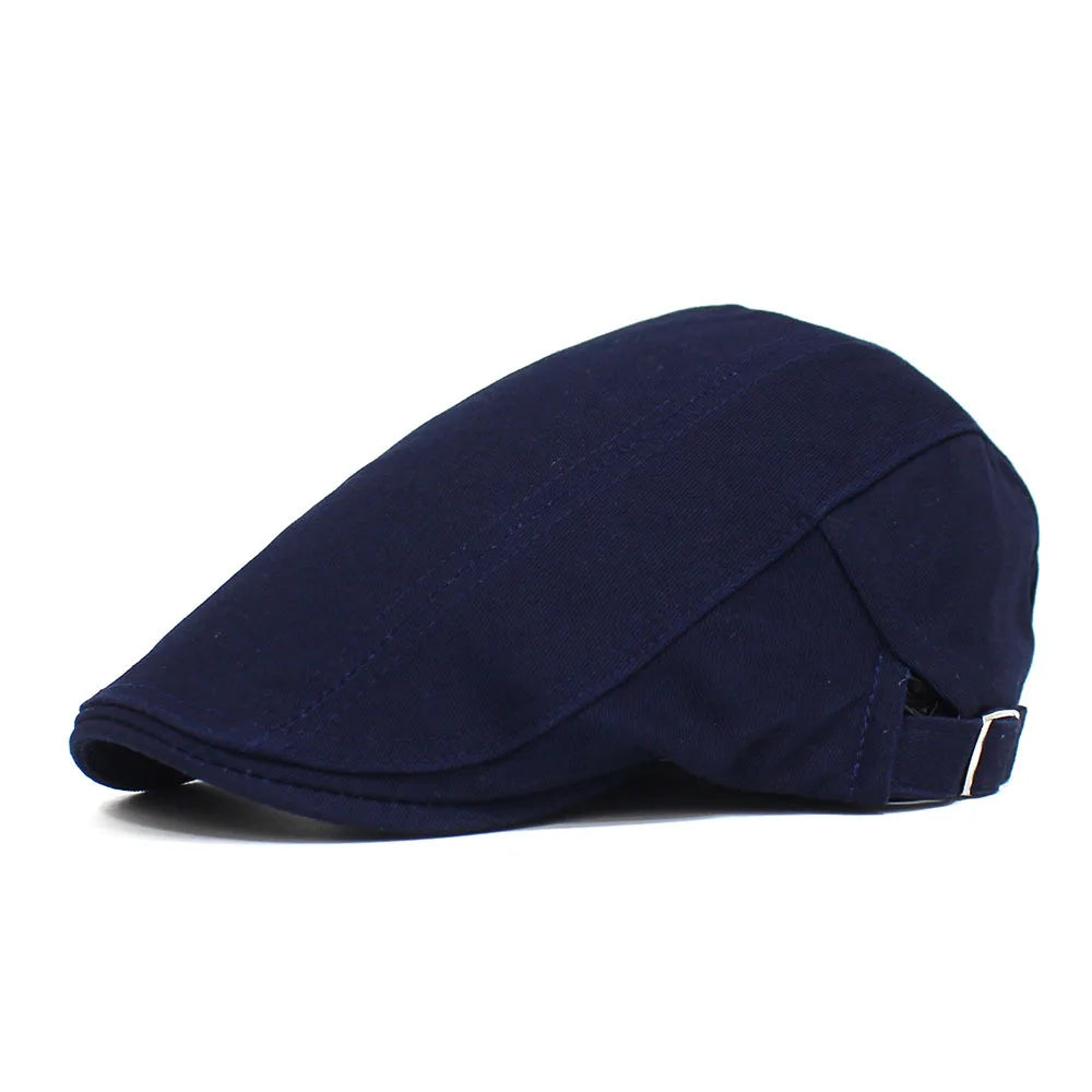 Classic Newsboy Cotton Blend Ivy Flat Brim Adjustable Beret Hat Cap The Clothing Company Sydney