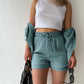 Summer Women's Suit Short Sets Outfits Suit Two Piece Button Up Matching Outfit Set - The Clothing Company Sydney