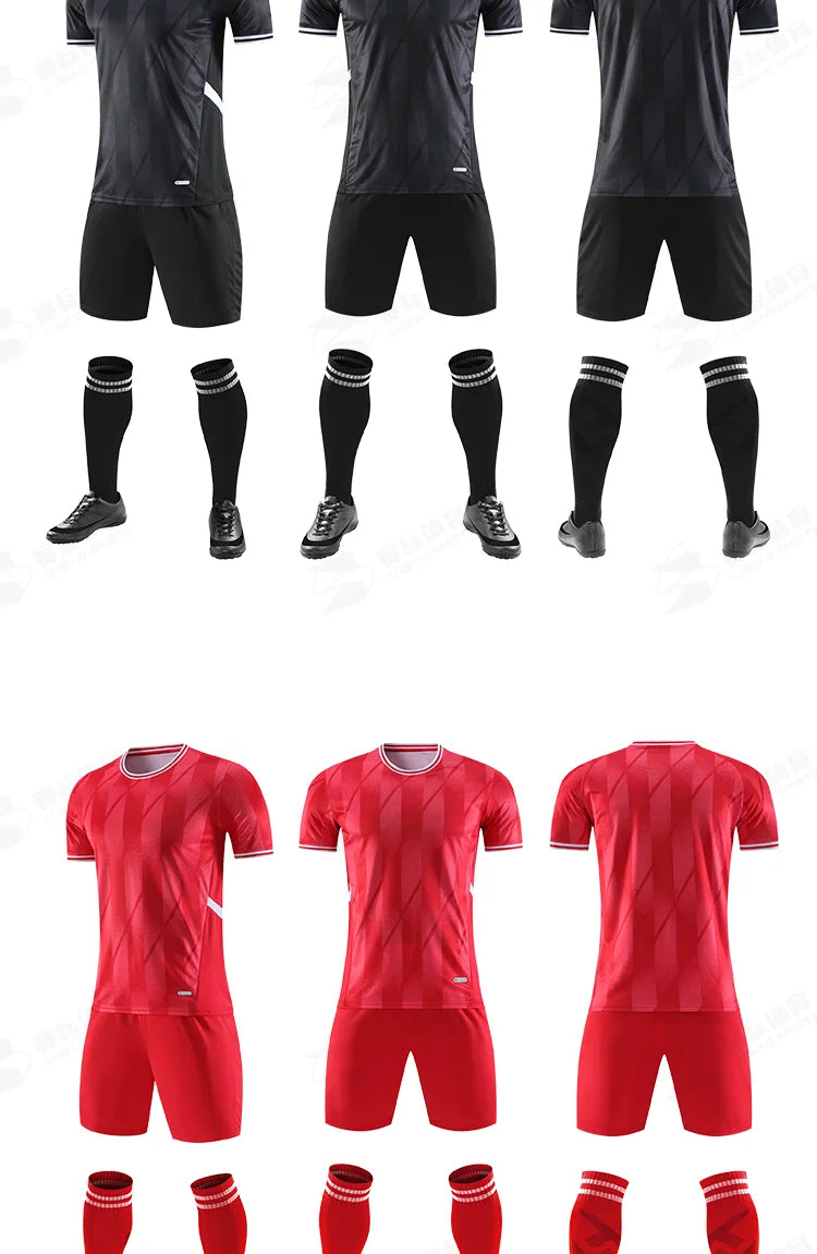 Adult Kids Customised Football Jerseys Soccer Uniform Mem Women Team Training Quick-Drying Sportswear  Futsal Tracksuit Outfit