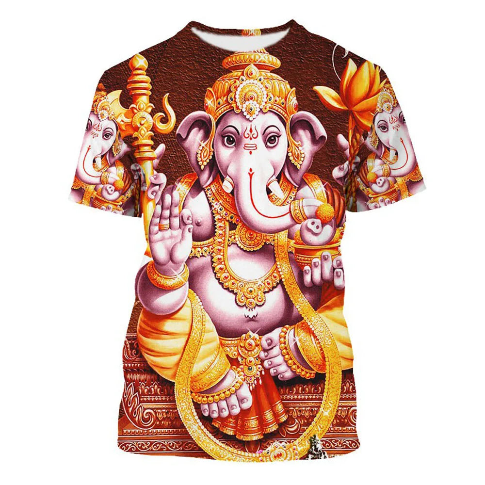 Hindu God Goddess Fun Graphic T-shirt Fashion Men's And Women's Crew Neck Short Sleeve Top Trend Street Wear The Clothing Company Sydney