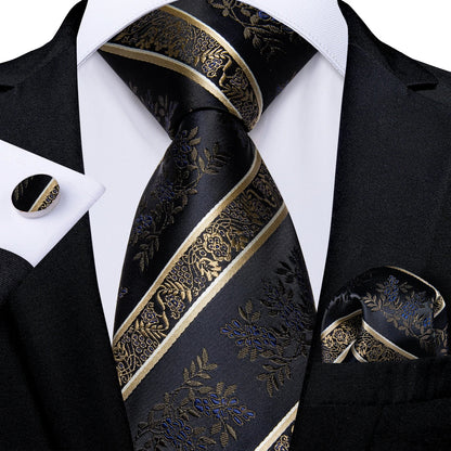 Plaid Print Men's Tie Set 8cm Width Neck Tie Handkerchief Cufflinks Business Wedding Tie Gift Set The Clothing Company Sydney