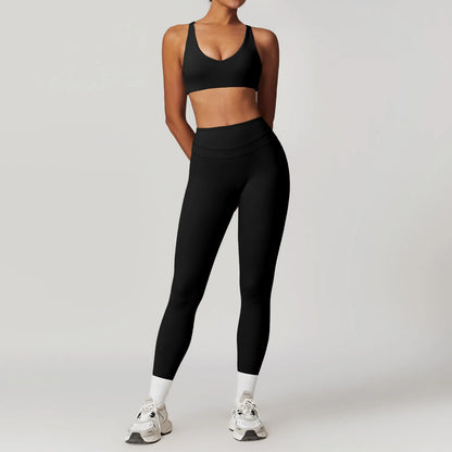 2 Piece Sportswear Women Yoga Set Gym Clothes Suits Fitness Set Tracksuits Sports Bra Gym Leggings - The Clothing Company Sydney