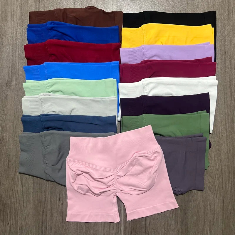 Women's Impact Shorts 4.5'' Low Waist Seamless Yoga Shorts Scrunch Bum Gym Shorts Workout Biker Short Stretch Fitness Shorts The Clothing Company Sydney