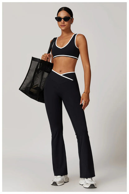 2 Piece Yoga Set Women's Workout Outfits Fitness Sportswear Gym Tracksuit High Waist Leggings Sports Bra Athletic Wear The Clothing Company Sydney