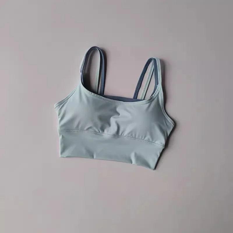 Shockproof Sports Bra Womens Slim Elastic Fitness Underwear  Gym Breathable Yoga Crop Top Sportswear The Clothing Company Sydney