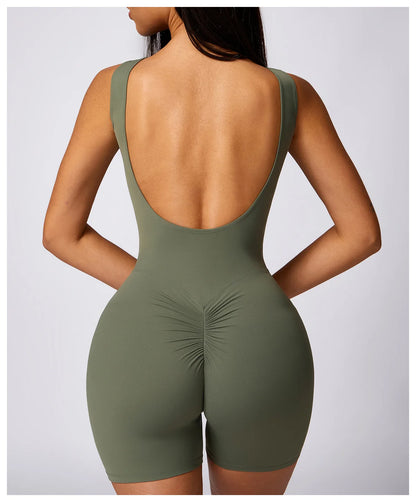 Yoga Jumpsuit Women's Fitness Sports Overalls Gym Clothing Set Yoga Wear Workout Outfit Push Up Activewear - The Clothing Company Sydney