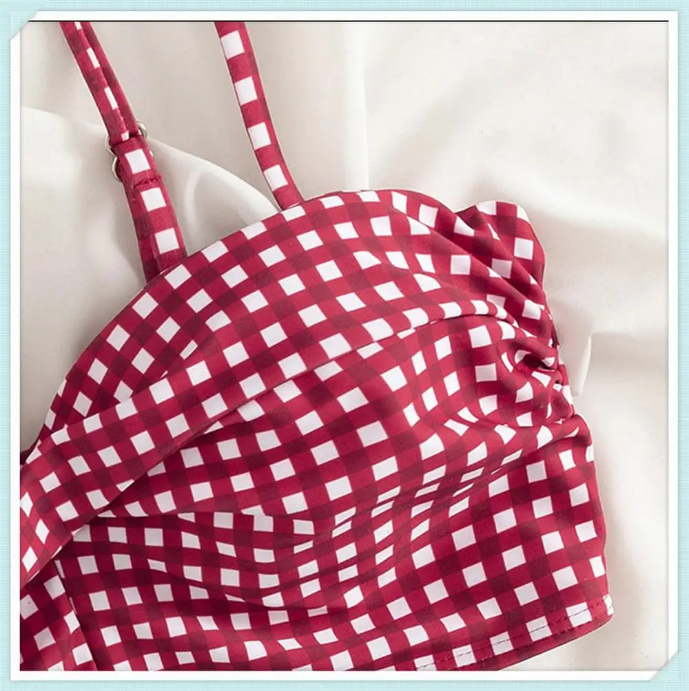 High Waist Printed Swimwear Strapped Swimsuit Padded Bathers Bathing Suit Bikini Beachwear The Clothing Company Sydney