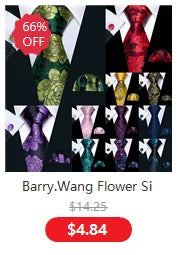 Elegant Men's Gold Leaves Floral Silk Neck Tie Pocket Square Cufflinks Wedding Business Party Gift Set - The Clothing Company Sydney