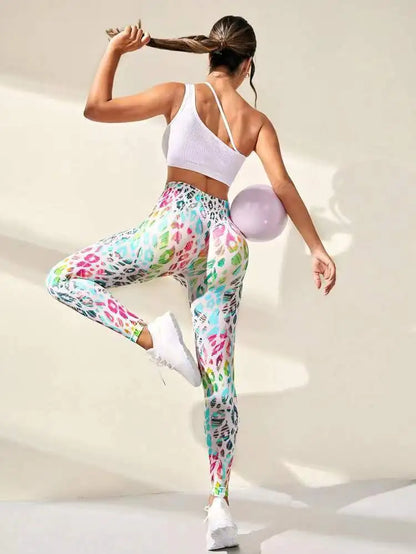 3D Print Tie Dye Sports Women Seamless High Waist Fitness Push Up Leggings Gym Clothing Workout Tights Pants - The Clothing Company Sydney