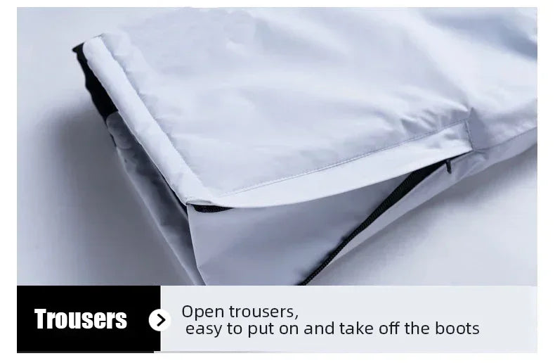 Women's Ski Suit Winter Waterproof Warm Hooded Windproof Raincoat Snow Pants Outdoor Snowboard Wear Set Skiing Overalls - The Clothing Company Sydney