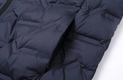 Men’s White Duck Down Winter Jacket – Waterproof Hooded Puffer Coat, Thick & Windproof Parka The Clothing Company Sydney