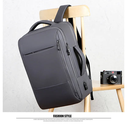 Large Backpack USB Charging Laptop Bagpack Waterproof Business Travel Cabin Hand Luggage Back Pack Bag - The Clothing Company Sydney