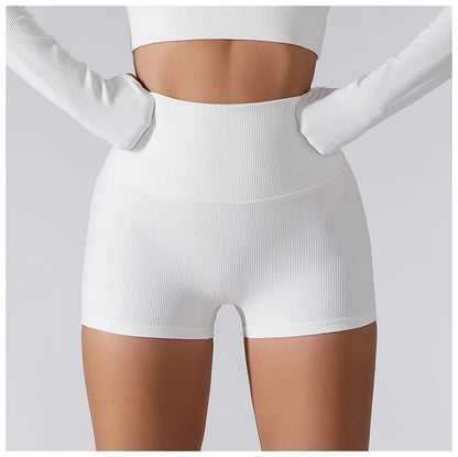 2 Piece Seamless Women Sport Suit Fitness One Shoulder Yoga Set Push Up Bra Workout Gym Shorts Running Clothing Sportswear Tracksuit - The Clothing Company Sydney