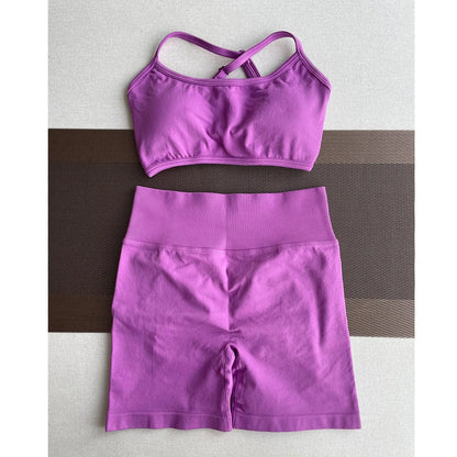 Solid Seamless Half Pants Women Soft  Fitness Outfits Yoga Gym Running Bike Wear Bicycle Skorts The Clothing Company Sydney