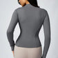 Women's Zipper Turtleneck Sports Long-Sleeve Sports Top, Gym Wear Ladies' Sportswear for Indoor Outdoor Jacket The Clothing Company Sydney