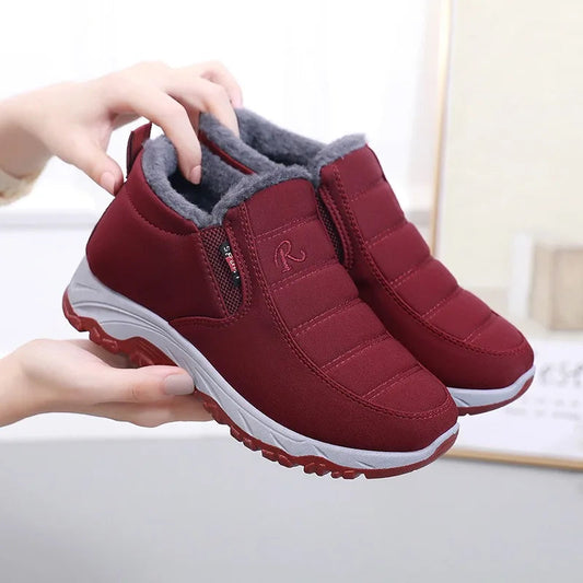 Unisex Winter Plush Snow Slip On Boots The Clothing Company Sydney