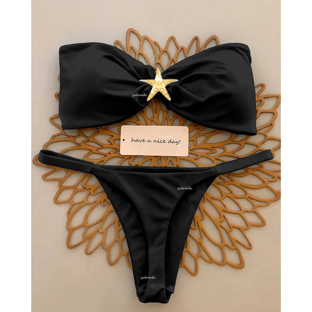 2 Piece Push Up Bikinis Swimsuit Swimwear Micro Bikini Set Swimming Suit Beachwear Bandeau Brazilian Set The Clothing Company Sydney