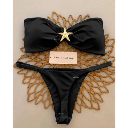 2 Piece Push Up Bikinis Swimsuit Swimwear Micro Bikini Set Swimming Suit Beachwear Bandeau Brazilian Set The Clothing Company Sydney