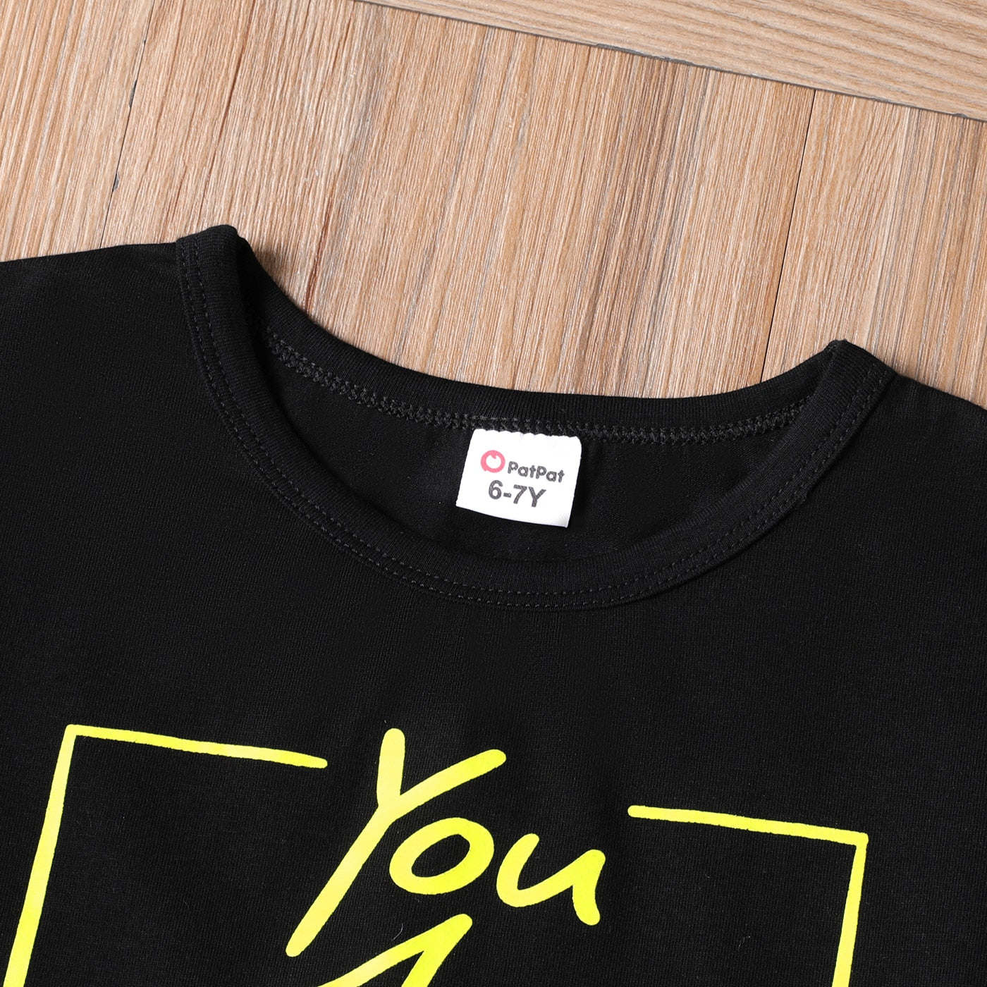 2 Piece  Kid Girl Letter Print Short-sleeve Cotton Tee and Solid Skirt Set The Clothing Company Sydney