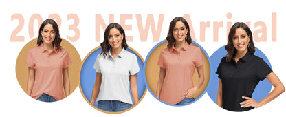 Summer UPF 50+ Short Sleeve Shirts Women's Sun Protection T-shirts Quick Dry 4 Buttons Tennis Workout Tee Golf Pullovers The Clothing Company Sydney
