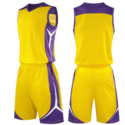 2 Piece Sportswear Basketball Jersey Shorts Set Blank custom Men Women Kids Basketball Uniforms - The Clothing Company Sydney
