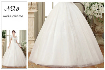 Plus Size Wedding Dress Floor-length Back Strap Lace Flower Wedding Dress The Clothing Company Sydney