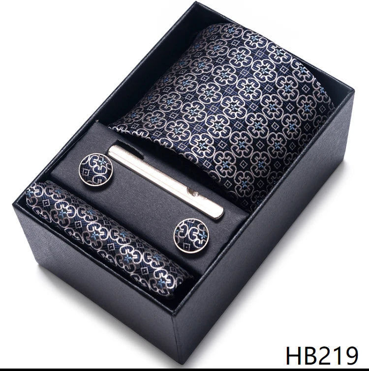 7.5 cm Business Ties Hanky Cufflink Set Tie Clips Green Necktie Corbatas For Men Wedding In Gift Box The Clothing Company Sydney