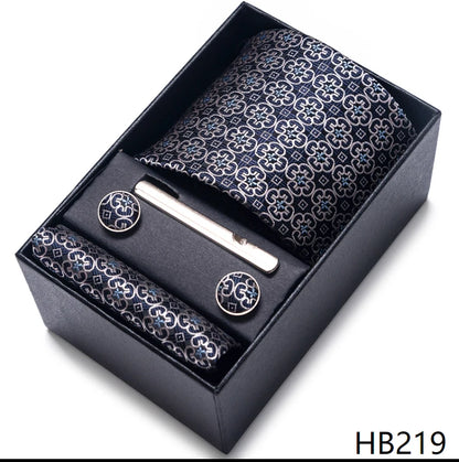 7.5 cm Business Ties Hanky Cufflink Set Tie Clips Green Necktie Corbatas For Men Wedding In Gift Box The Clothing Company Sydney