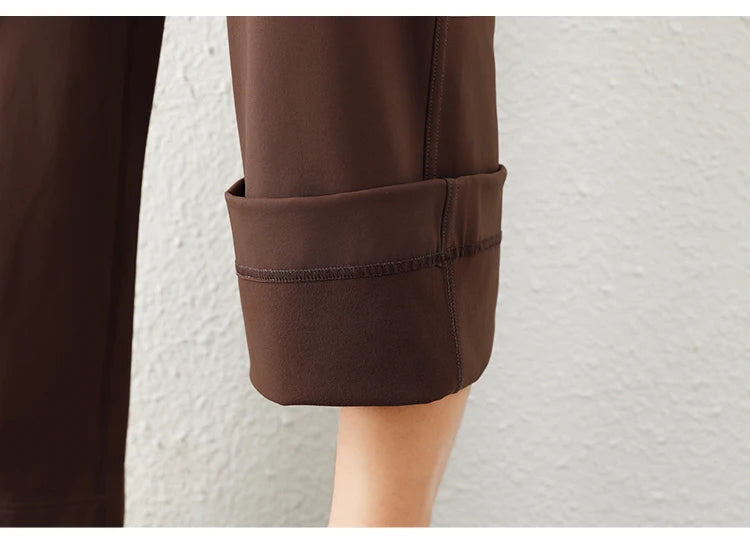 Women's Casual Loose Straight Running Sweatpants Wide Leg Drawstring Design With Side Pockets Leggings Yoga Pants The Clothing Company Sydney