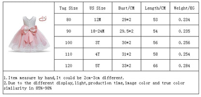 Cute Baby Girl's Tutu Dress Embroidery Lace Flower Princess Gown Birthday Party Newborn Formal Dress - The Clothing Company Sydney
