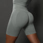 Seamless Yoga Workout Gym Fitness High Waist Sports Shorts The Clothing Company Sydney