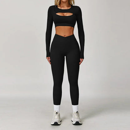2 Piece Women's Sportswear Yoga Gym Clothes Workout Outfits Yoga Suits Tracksuits Fitness Set Sports Bra Running Gym Leggings The Clothing Company Sydney
