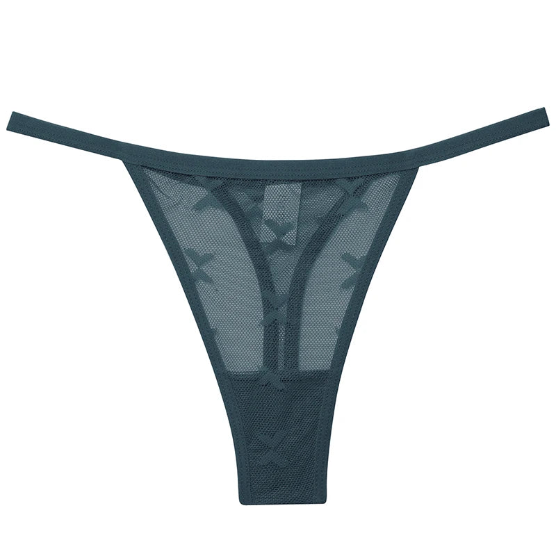 G String Thong Mesh Women Panties Low Waist Underpants T-back Underwear Thongs - The Clothing Company Sydney