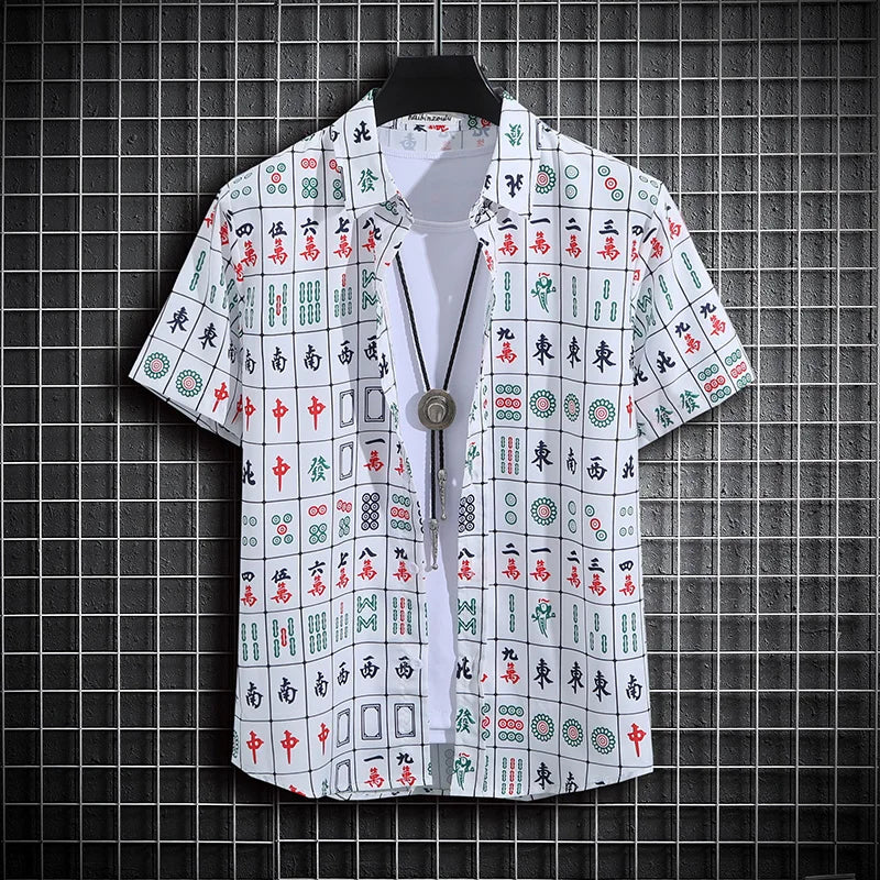 Men's Tropical Short Sleeve Printed Shirt  Unisex  Casual Tops - The Clothing Company Sydney