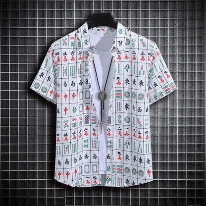Men's Tropical Short Sleeve Printed Shirt  Unisex  Casual Tops - The Clothing Company Sydney
