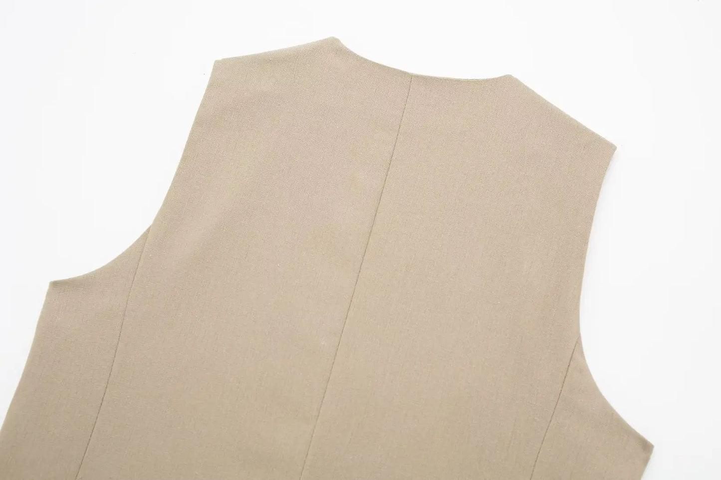 2 Piece Women's Suit Button V Neck Waistcoats Elegant Vest Top Zipper High Waist Slim Pants Shorts Summer Female Streetwear - The Clothing Company Sydney