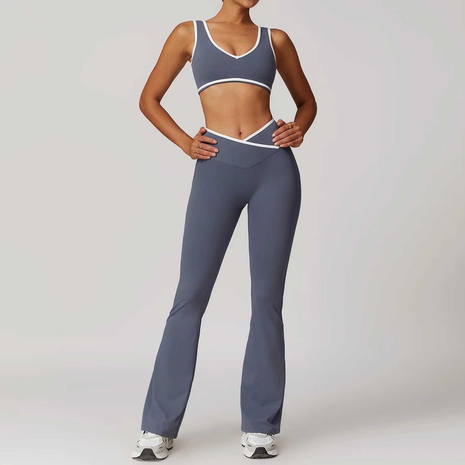 2 Piece Yoga Set Women's Workout Outfits Fitness Sportswear Gym Tracksuit High Waist Leggings Sports Bra Athletic Wear The Clothing Company Sydney