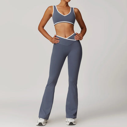 2 Piece Yoga Set Women's Workout Outfits Fitness Sportswear Gym Tracksuit High Waist Leggings Sports Bra Athletic Wear The Clothing Company Sydney