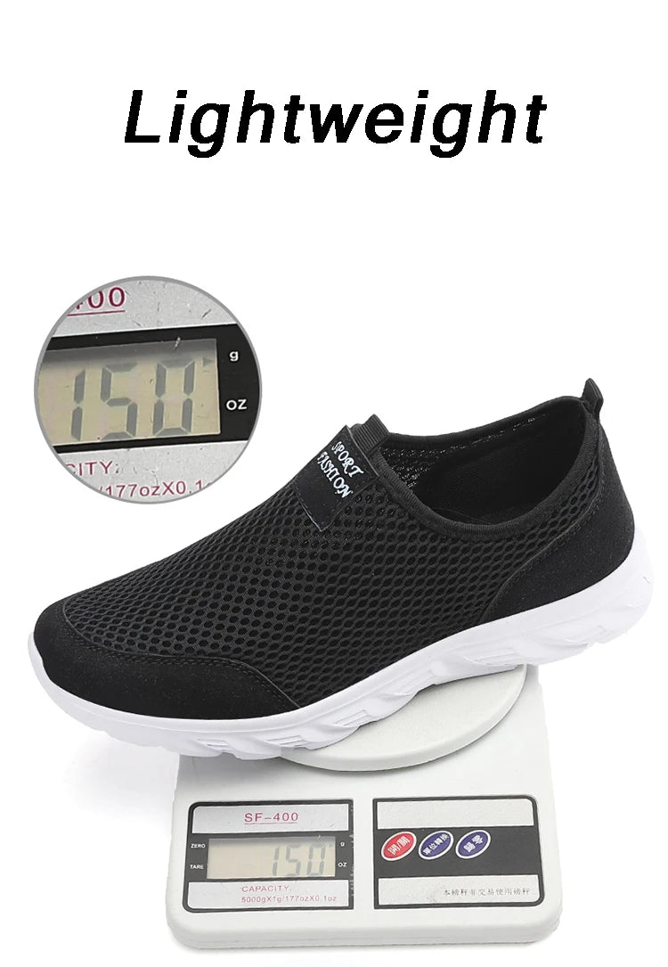 Lightweight Men's Breathable Slip on Casual Sneakers Anti-slip Flats Outdoor Walking Shoes - The Clothing Company Sydney