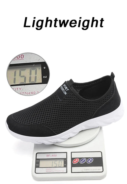 Lightweight Men's Breathable Slip on Casual Sneakers Anti-slip Flats Outdoor Walking Shoes - The Clothing Company Sydney