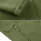 Full Zip Up Tactical Green Fleece Jacket Thermal Warm Work Coats Men's Pockets Safari Jacket Hiking Outwear Windbreaker - The Clothing Company Sydney