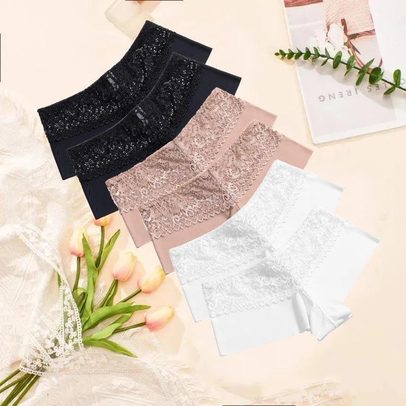6 Pack Women's Panties Lace Boxers Seamless Female Underwear Temptation Boyshorts Boxer Lingerie Briefs The Clothing Company Sydney