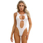 One Piece Womens Bodysuit High Cut Tight Monokini Summer Swimsuit Party Romper Swimwear - The Clothing Company Sydney