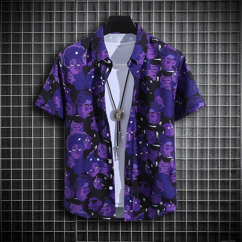Men's Tropical Short Sleeve Printed Shirt  Unisex  Casual Tops - The Clothing Company Sydney